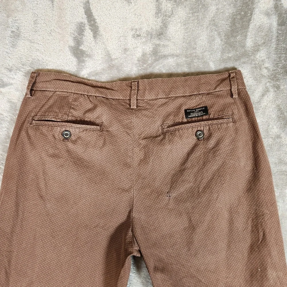 Banana Republic‎ Pants Men's 35X28 (Tag 33X30) Brown Mason Chino TINY HOLE